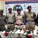 A cache of illegal weapons recovered in 2026