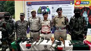 A cache of illegal weapons recovered in 2026